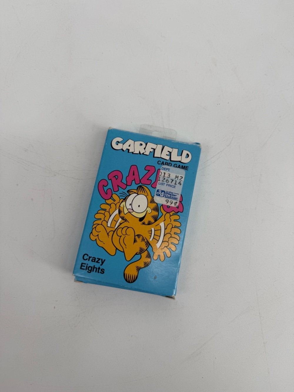 Garfield Crazy Eights Card Game - Blue Box